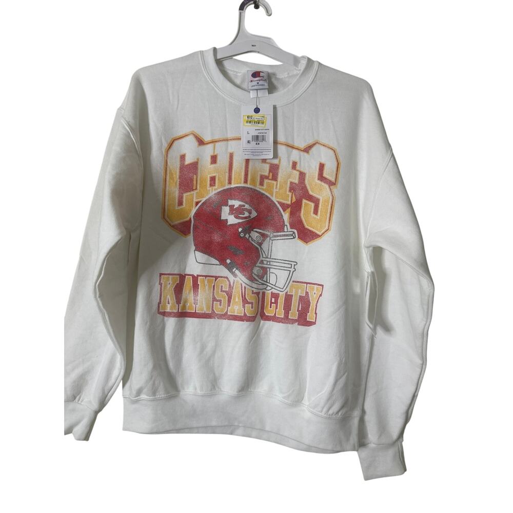 Champion Kansas City Chiefs white graphic sweatshirt M d2